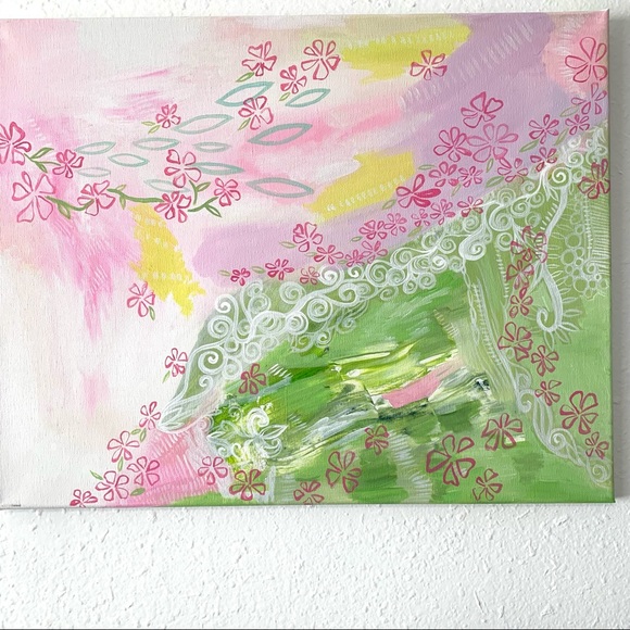 Lovely Star* Abstract Original Art Painting on Canvas - Picture 2 of 5